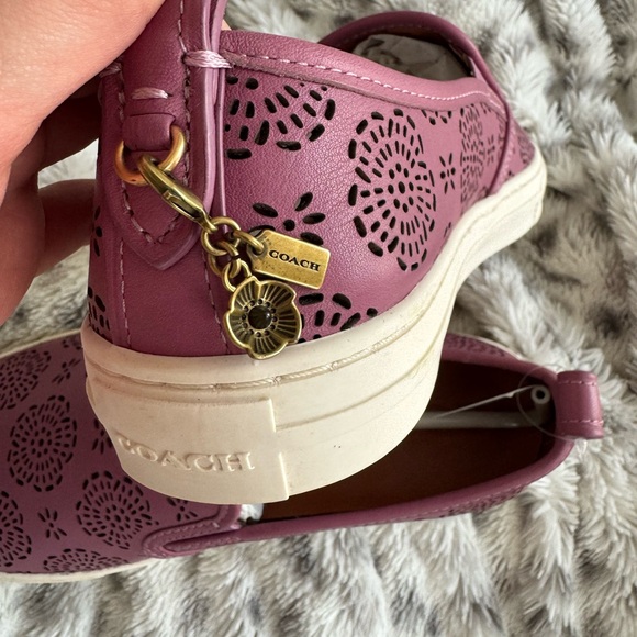 Coach Slip-On Floral Sneakers with charm - Picture 5 of 8